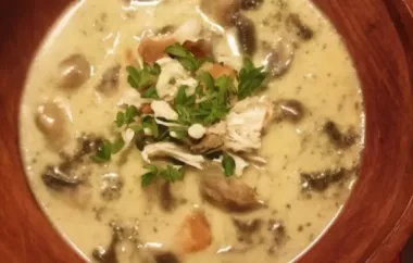 Slow Cooker Chicken and Mushroom Stew Recipe