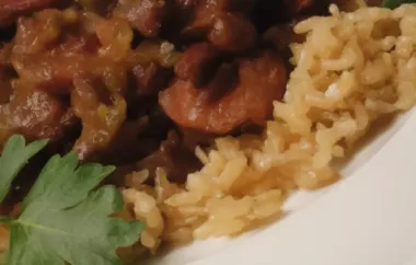 Slow Cooker Creole Black Beans and Sausage