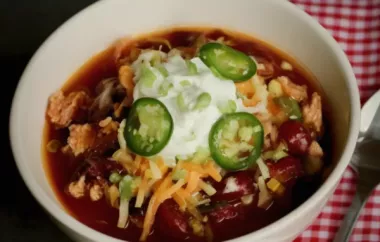 Slow Cooker Ground Chicken Chili