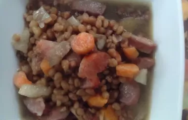 Slow Cooker Lentils and Sausage