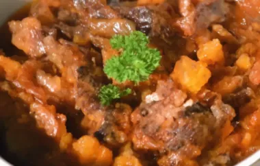 Slow Cooker Smoked Oxtail and Sweet Potato Stew - A Hearty and Flavorful Dish