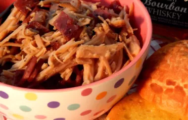 Smokey and flavorful Bourbon Bacon Pulled Pork