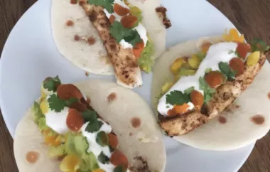 Soft and Delicious Mahi Mahi Tacos with Zesty Ginger Lime Dressing