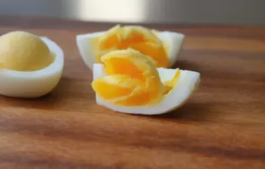 Soft-Hard Boiled Eggs