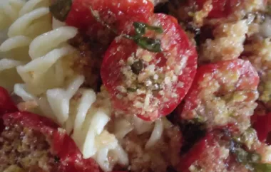 Spaghetti with Oven Roasted Cherry Tomatoes