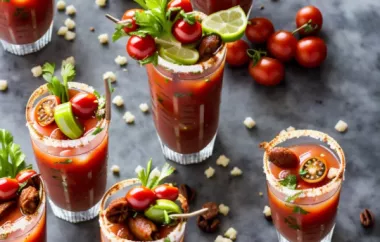 Spice up your brunch with this bold and flavorful Bloody Mary Deluxe recipe