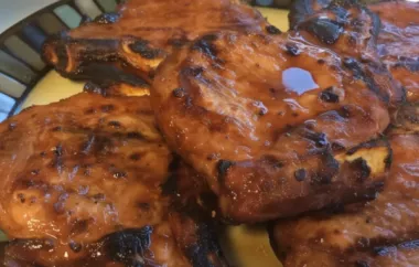 Spice up your dinner with these flavorful marinated spicy pork chops.