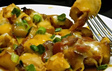 Spice up your dinner with this delicious Buffalo Chicken and Potato Casserole!