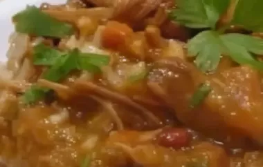 Spice up your dinner with this delicious Green Chili Stew with tender pork chunks