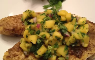 Spice up your dinner with this delightful curried tilapia, topped with a refreshing mango salsa.