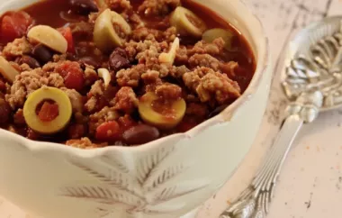 Spice up your dinner with this flavorful Caribbean Dream Chili.