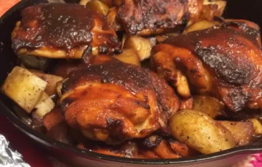 Spice up your dinner with this flavorful cast iron honey sriracha glazed chicken paired with roasted root vegetables.