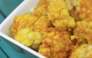 Spice up your dinner with this flavorful Quick Curried Cauliflower recipe.