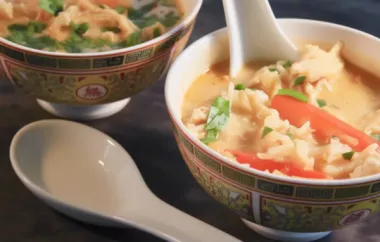 Spice up your dinner with this flavorful Thai red curry chicken soup