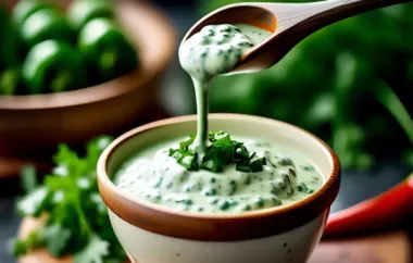 Spice up your dishes with this flavorful Cilantro Serrano Cream Sauce