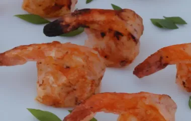 Spice up your grilling with this easy and flavorful shrimp recipe