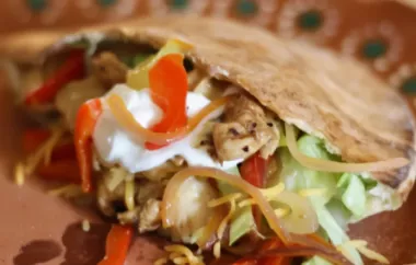 Spice up your lunch with these delicious Southwestern Chicken Pitas