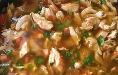 Spice up your meal with this flavorful Mexican Chicken Soup recipe