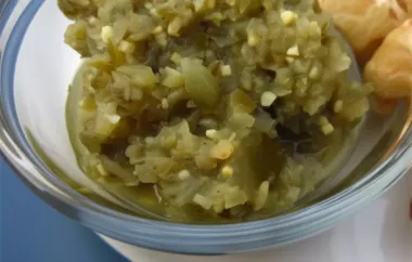 Spice up your next meal with this delicious jalapeno relish!