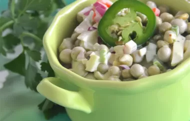 Spice up your salad with this Super Spicy Pea Salad recipe