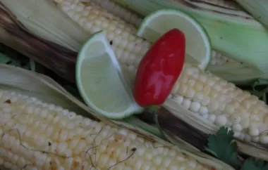 Spice up your summer BBQ with this zesty chili-lime grilled corn on the cob recipe!