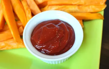 Spice up your sweet potato fries with this easy-to-make spicy ketchup dip