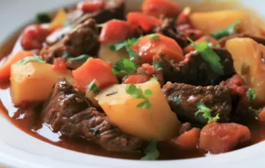 Spice up your weeknight dinner with this Instant Pot Spicy Beef Curry Stew recipe