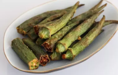 Spicy Air Fried Okra - Crispy and Delicious Snack