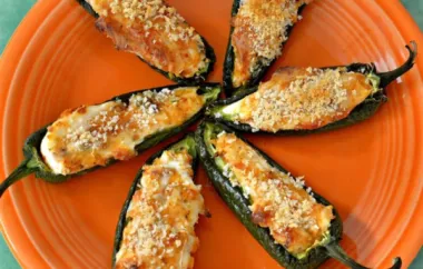 Spicy and Cheesy Baked Jalapeno Poppers
