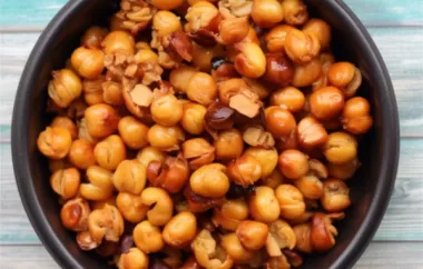 Spicy and Crispy Dry Roasted Chickpeas