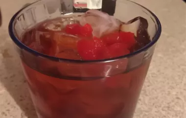 Spicy and fiery cocktail recipe for Red Hot Manhattans