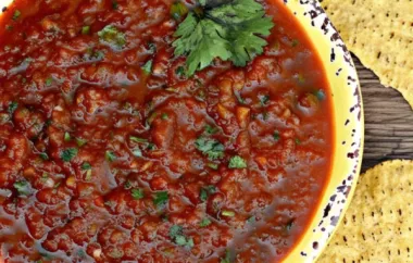 Spicy and Flavorful Hatch Chile Salsa