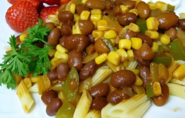 Spicy and flavorful pasta dish with a southwestern twist.