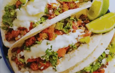 Spicy and Flavorful Poblano and Ground Pork Tacos