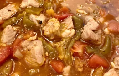 Spicy and flavorful Pork Shoulder Green Chili recipe