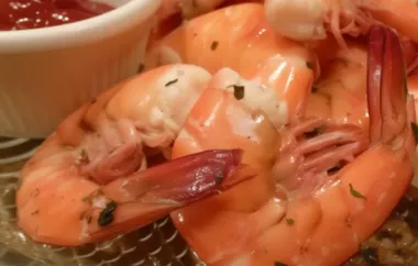 Spicy and flavorful shrimp boiled in beer, Texas style