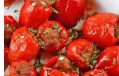 Spicy and Flavorful Stuffed Cherry Peppers Recipe