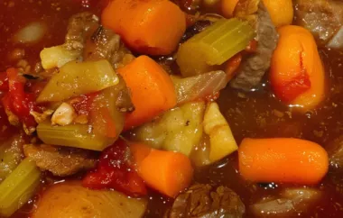 Spicy and hearty beef stew made easily in an Instant Pot