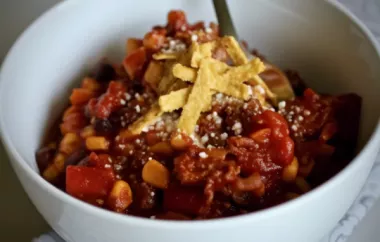 Spicy and Hearty Mexican Chorizo Black Bean Chili Recipe