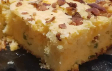 Spicy and savory bacon cheddar jalapeno cornbread