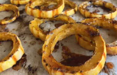 Spicy and Sweet Roasted Delicata Squash with Hot Honey