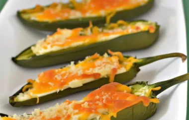 Spicy Baked Jalapeno Poppers Recipe