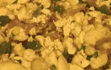 Spicy Baked Tofu Scramble with Potatoes