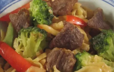 Spicy Beef and Broccoli Chow Mein