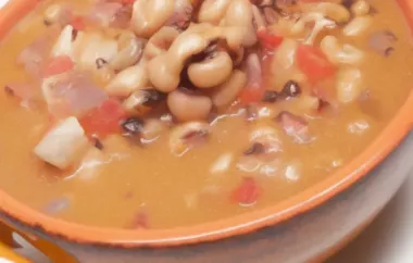 Spicy Black Eyed Pea Soup - A Hearty and Flavorful Dish