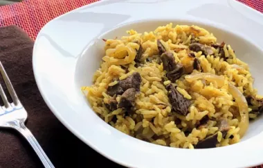 Spicy Goat Curried Rice Pilaf