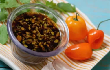 Spicy Habanero Dipping Sauce - A Fiery Condiment for All Your Snacking Needs