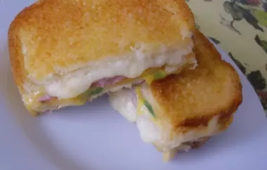 Spicy Ham and Grilled Cheese Sandwich