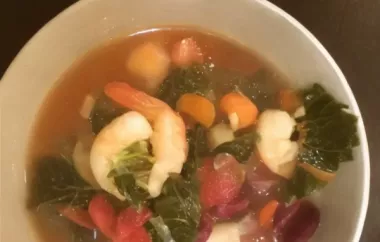 Spicy Kale and Shrimp Soup - A Hearty and Flavorful Dish for Winter
