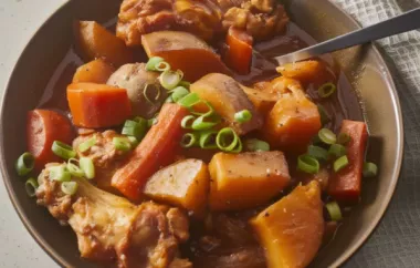 Spicy Korean Chicken and Potato Stew Recipe